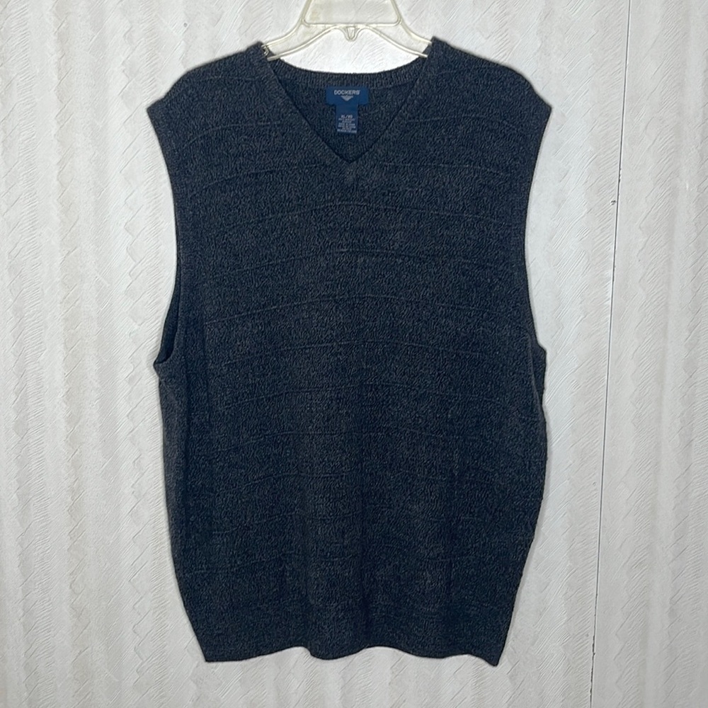 ❤️ 🆕 DOCKERS Sweatervest Size XL - Picture 2 of 4